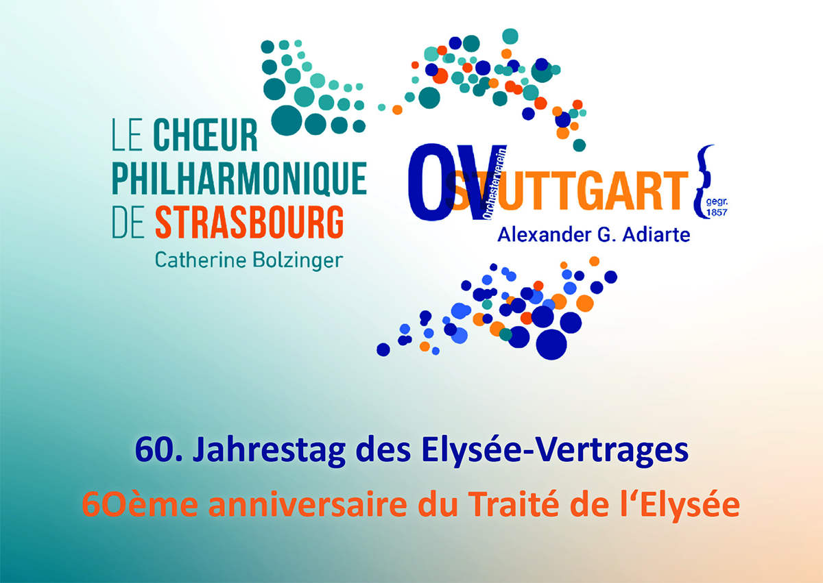 Logo Projekt 2023: Gemeinsames Jubiläumskonzert zur Feier des 60-jährigen Bestehens des Élysée-Vertrages